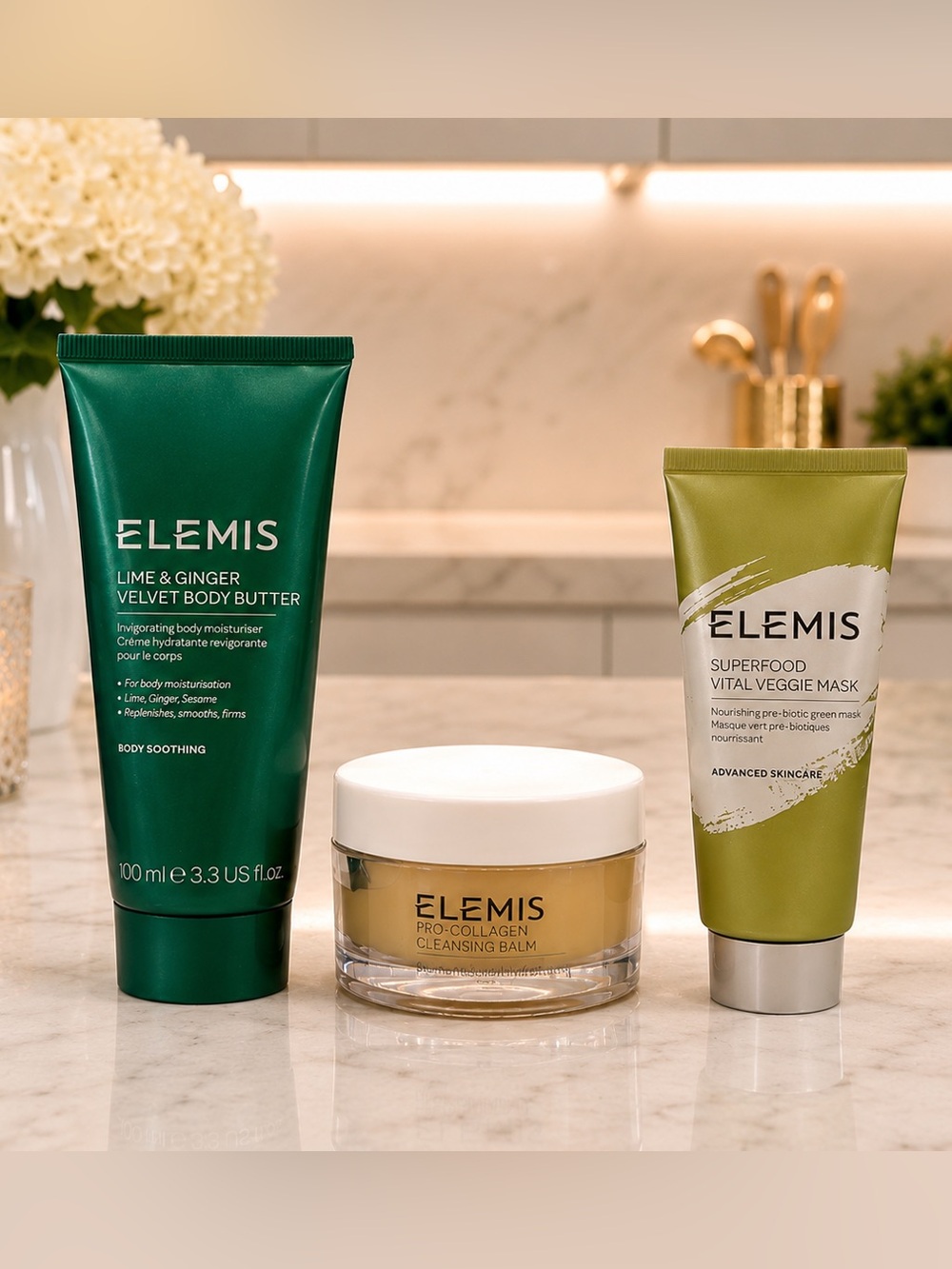 ✨ ELEMIS Luxury Self-Care Trio Bundle